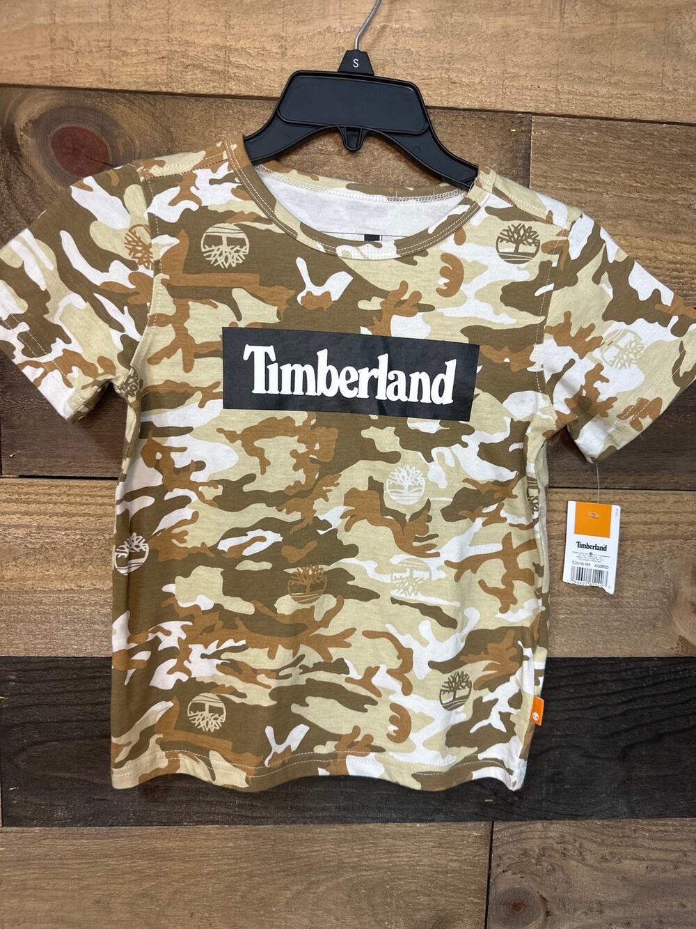 NWT TIMBERLAND Boys’ Camo Graphic T-Shirt Size 5